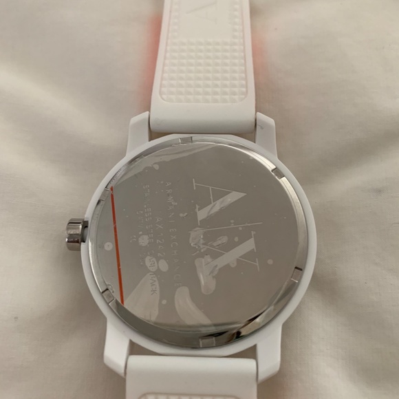 Armani Exchange White and Orange Watch - Picture 2 of 4